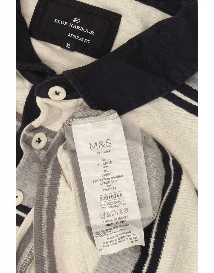 Marks & Spencer Ανδρικό μακρυμάνικο μπλουζάκι ράγκμπι πόλο XL πολύχρωμο