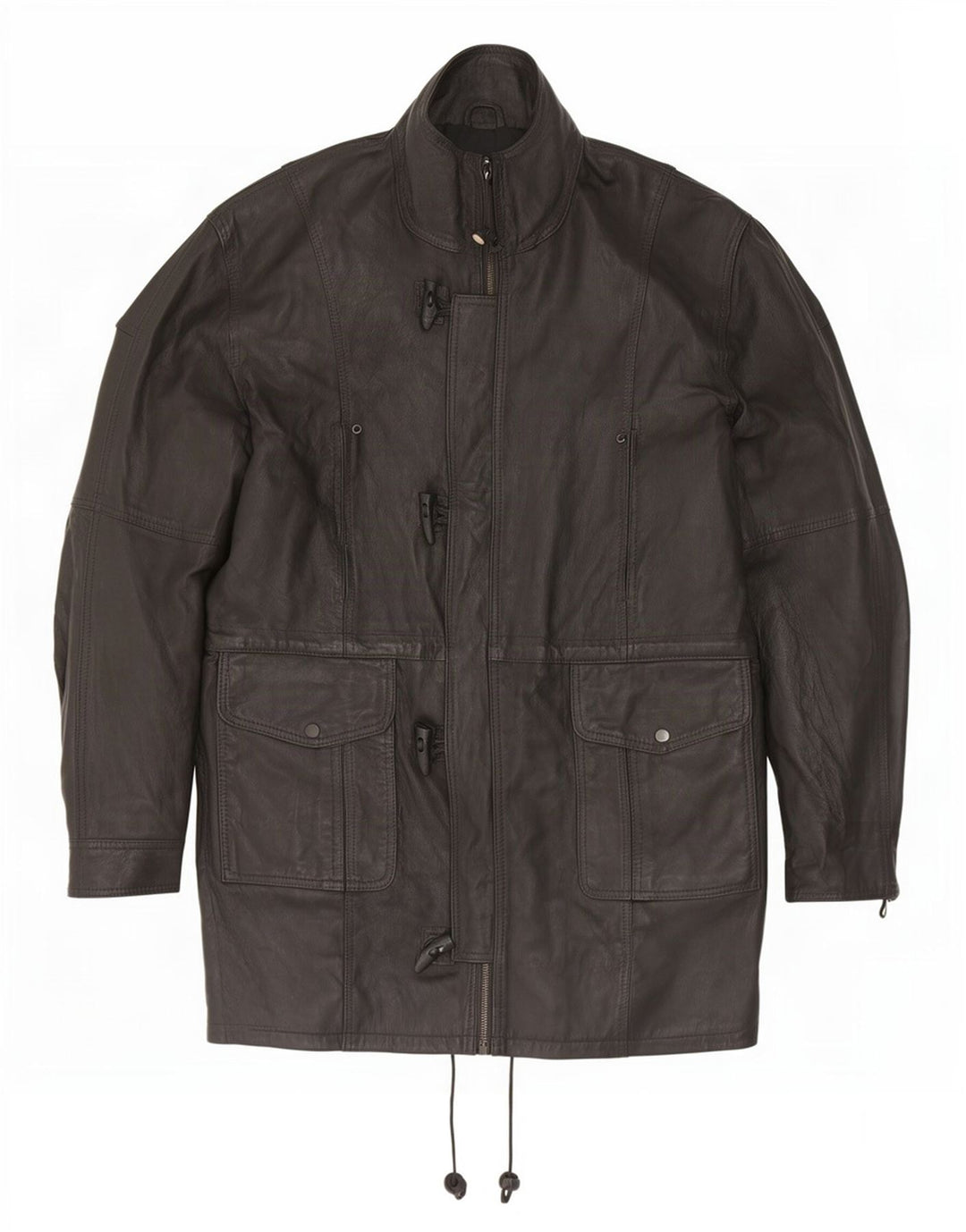Vintage Ανδρικό Δερμάτινο Μπουφάν UK 42 XL Μαύρο