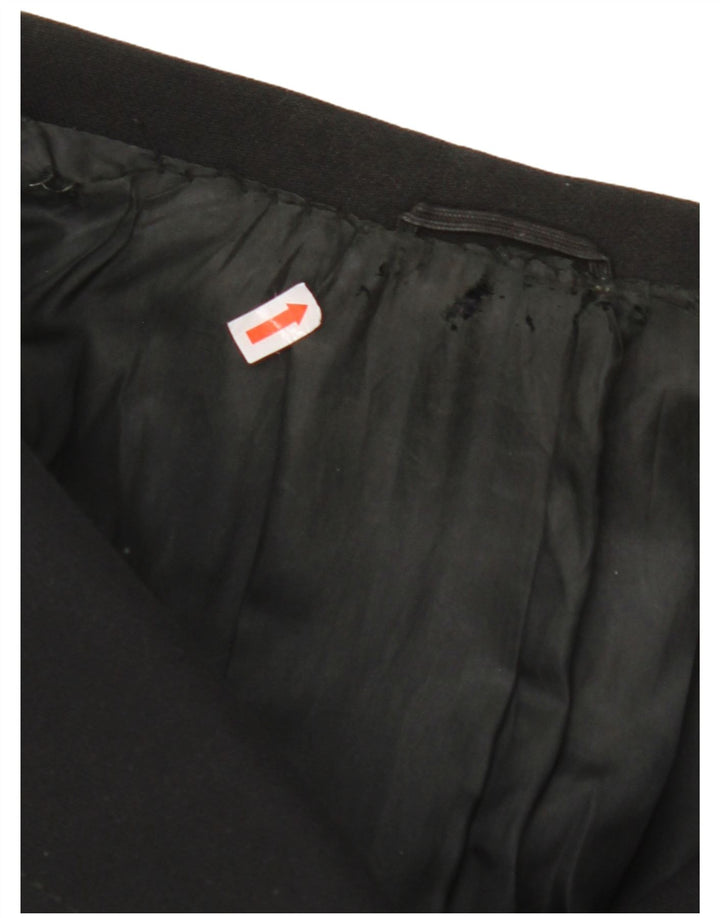 VINTAGE Γυναικείο Πανωφόρι UK 14 Medium Μαύρο