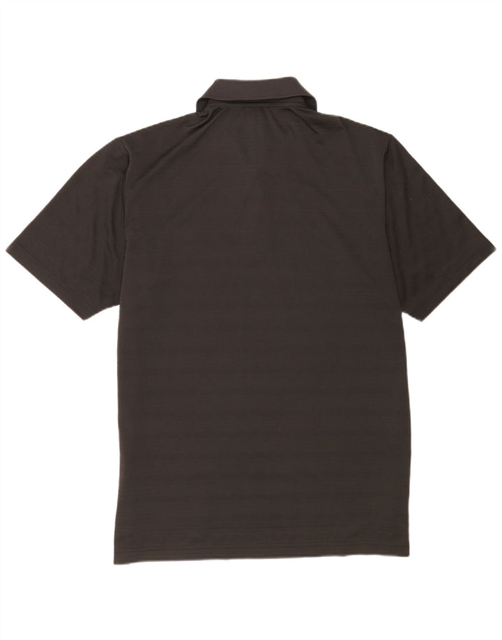 Ανδρικό πουκάμισο Adidas Polo μεγάλο μαύρο ριγέ πολυεστέρα