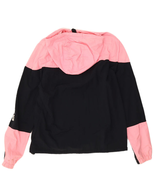 Superdry Γυναικείο μπουφάν βροχής με κουκούλα UK 18 XL μαύρο νάιλον