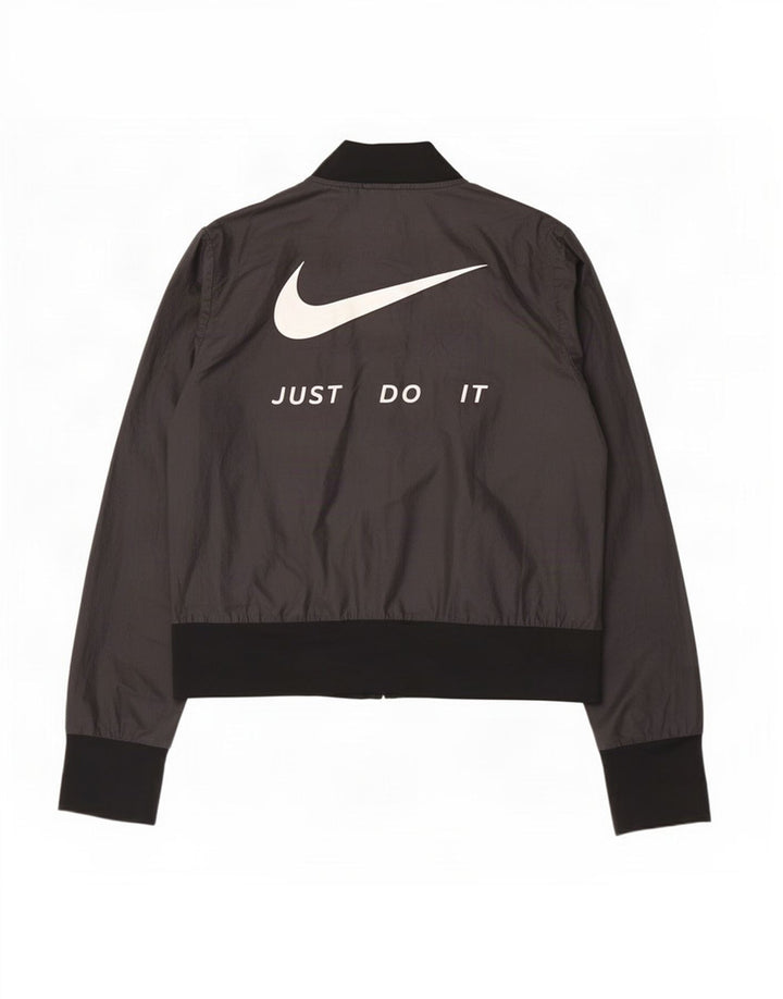 Γυναικεία φόρμα Nike Graphic Top Jacket UK 14 Medium Black Polyester