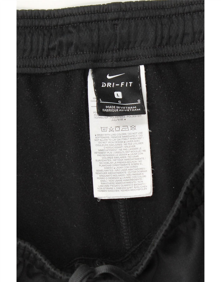 Ανδρικό παντελόνι αθλητικής φόρμας Nike Dri Fit μεγάλο μαύρο πολυεστέρα
