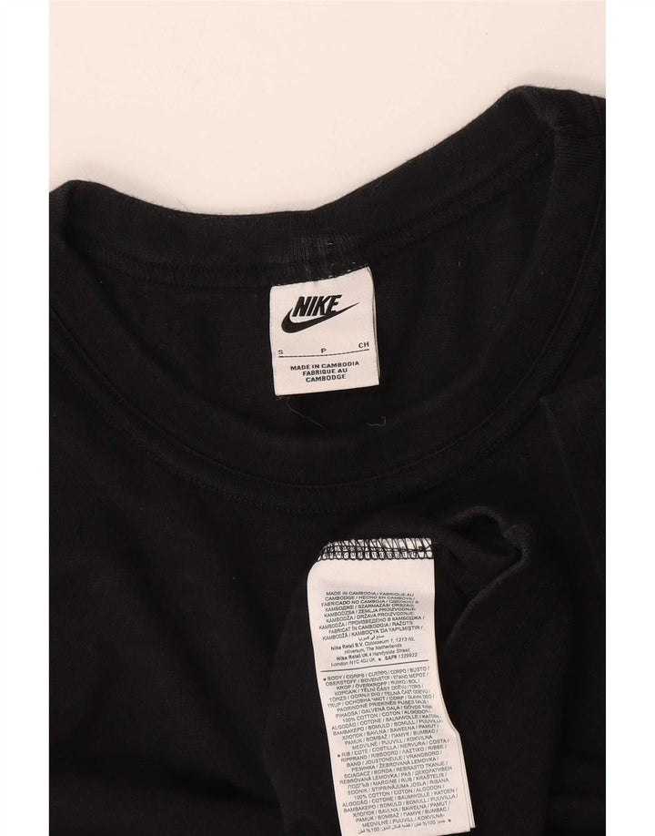 Ανδρικό μπλουζάκι Nike, μικρό μαύρο βαμβακερό
