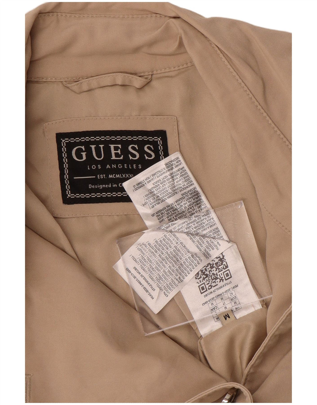 GUESS Γυναικεία καμπαρντίνα UK 14 Medium Beige Polyester