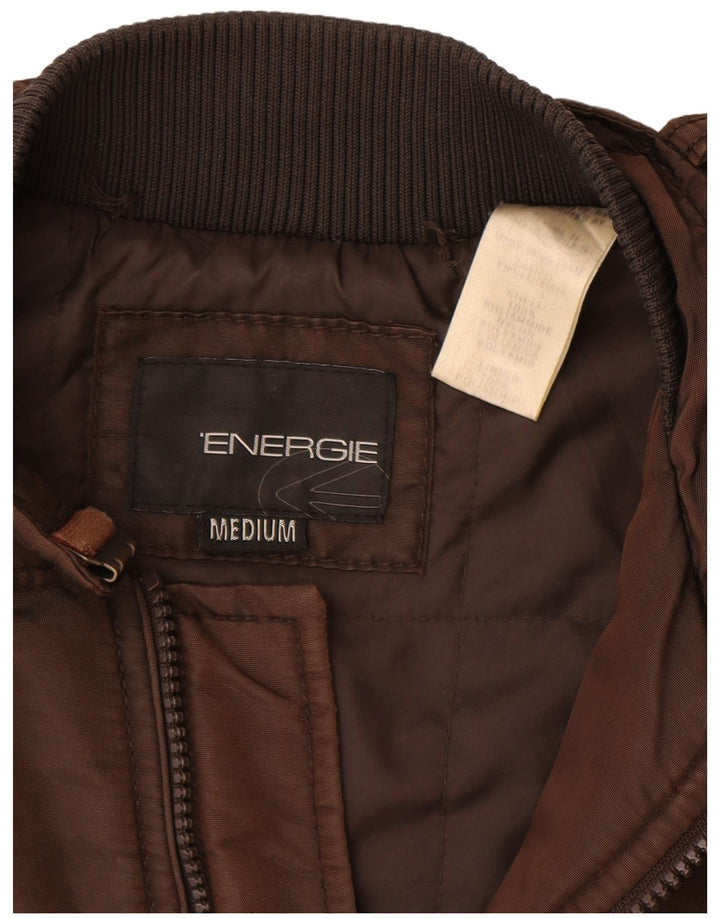 Ανδρικό μπουφάν ENERGIE Bomber UK 38 Medium Brown Polyamide