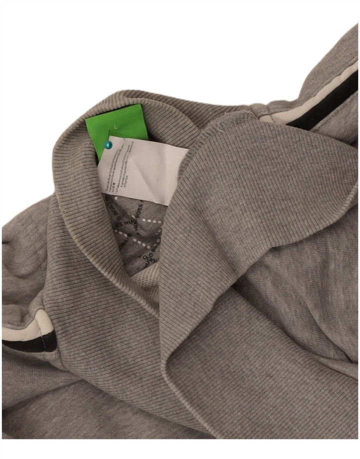 Ανδρική φόρμα Hugo Boss Top Jacket Μεγάλο γκρι βαμβακερό ριγέ
