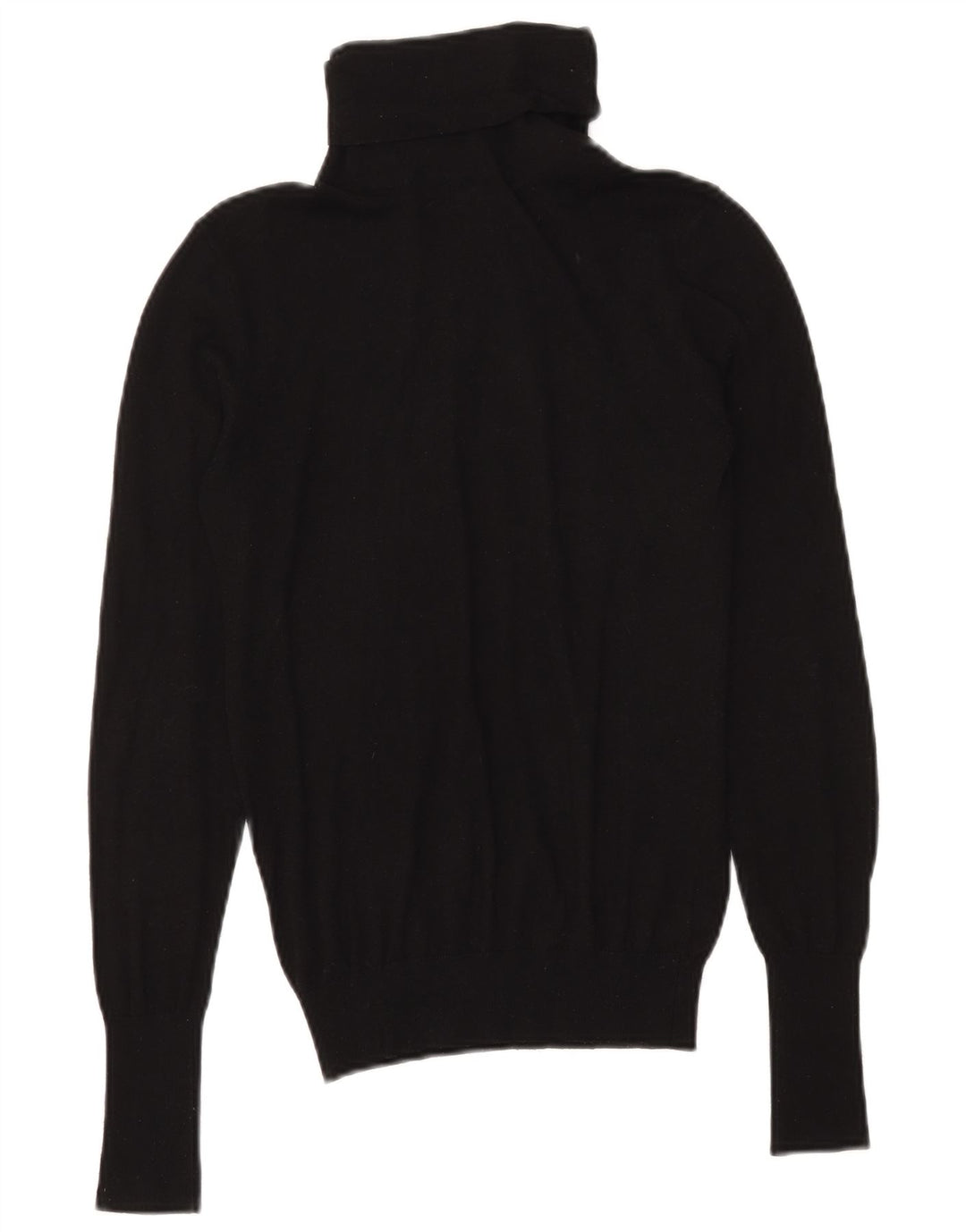 Zara Γυναικείο πουλόβερ με ρολό λαιμόκοψη UK 10 Small Black Modal