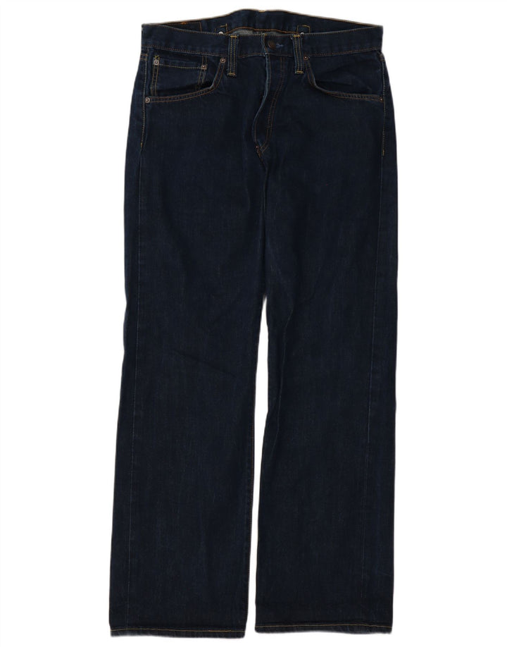 Levi's Mens 542 Flared Jeans W32 L32 Navy Blue Cotton