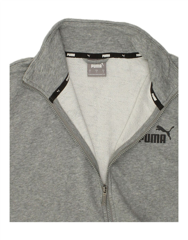 PUMA Mens Tracksuit Top Jacket Small Grey Cotton Vintage Puma and Second-Hand Puma from Messina Hembry 