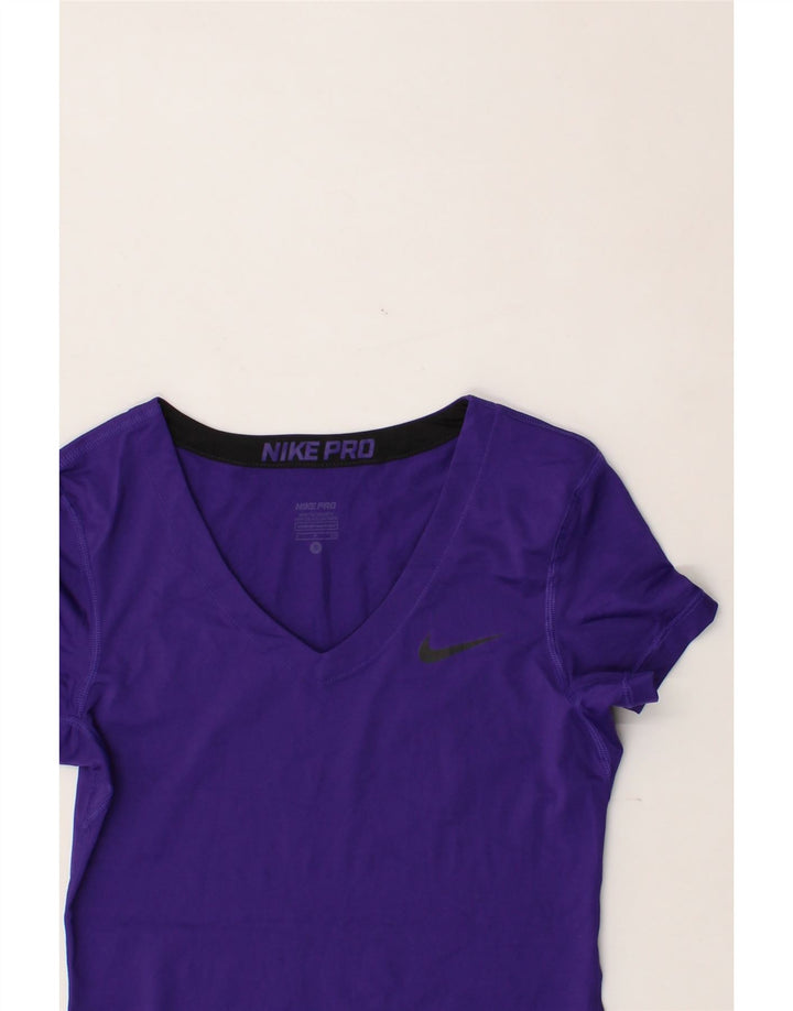 NIKE Womens T-Shirt Top UK 8 Small Purple Polyester Vintage Nike and Second-Hand Nike from Messina Hembry 