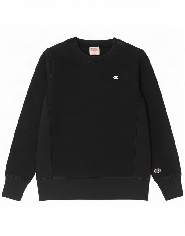 Champion γυναικείο φούτερ αντίστροφης ύφανσης Jumper UK 10 Small Black Cotton
