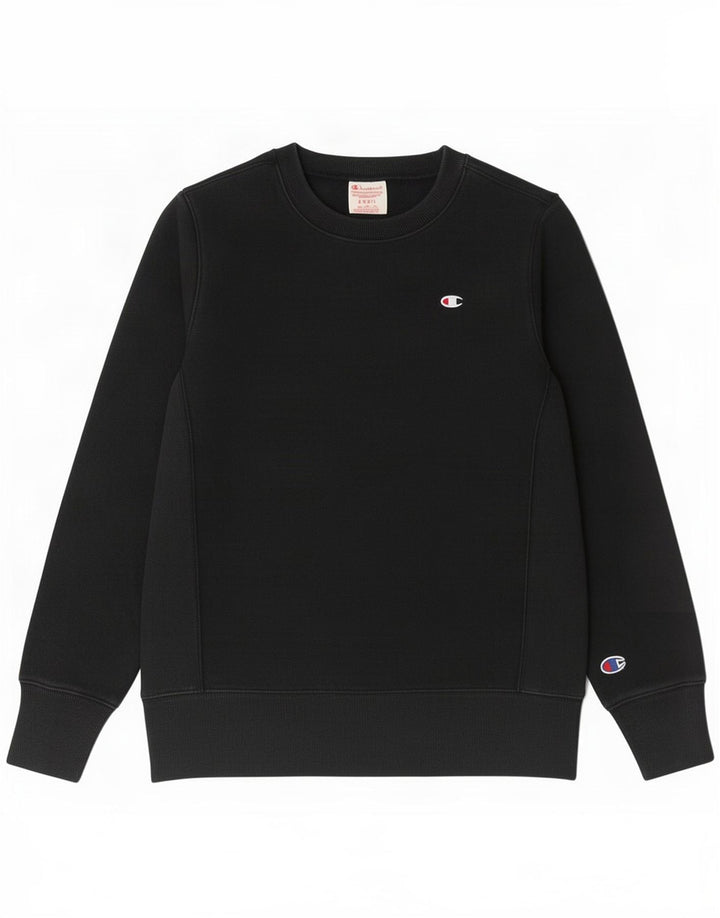 Champion γυναικείο φούτερ αντίστροφης ύφανσης Jumper UK 10 Small Black Cotton