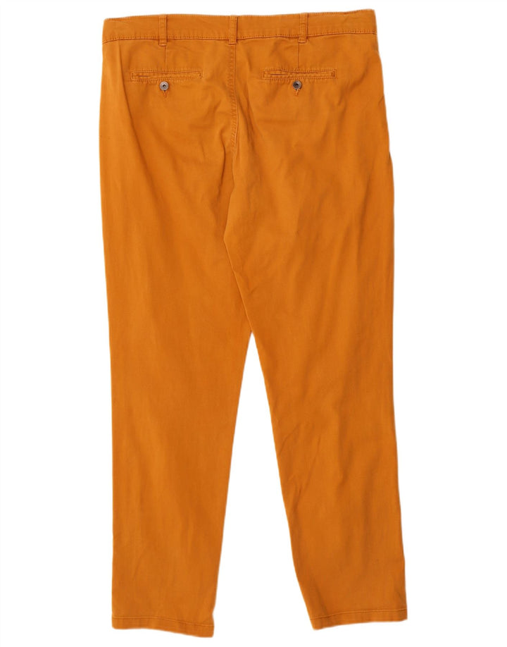 Γυναικείο παντελόνι Chino με καρφίτσες Benetton W34 L29 Πορτοκαλί