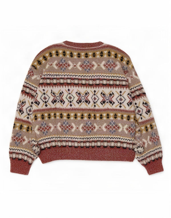 Γυναικείο πουλόβερ C & A Crew Neck Jumper UK 14 Medium πολύχρωμο Fair Isle