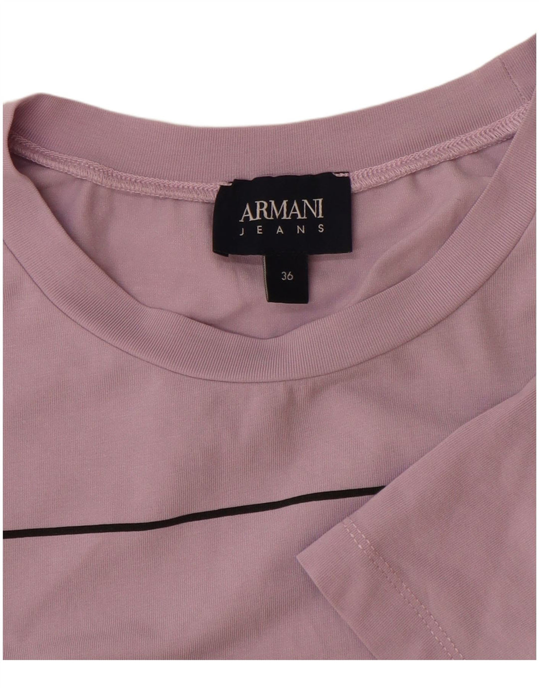 Γυναικείο γραφικό μπλουζάκι ARMANI JEANS Top EU 36 Small Purple