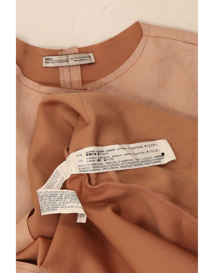 Zara Γυναικείο Πανωφόρι UK 10 Small Pink Polyester