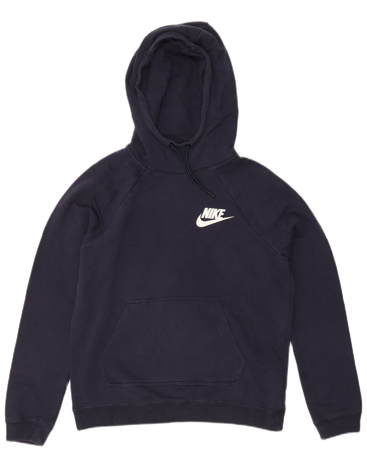Ανδρικό μπλουζάκι με κουκούλα NIKE Μικρό Βαμβακερό μπλε ναυτικό