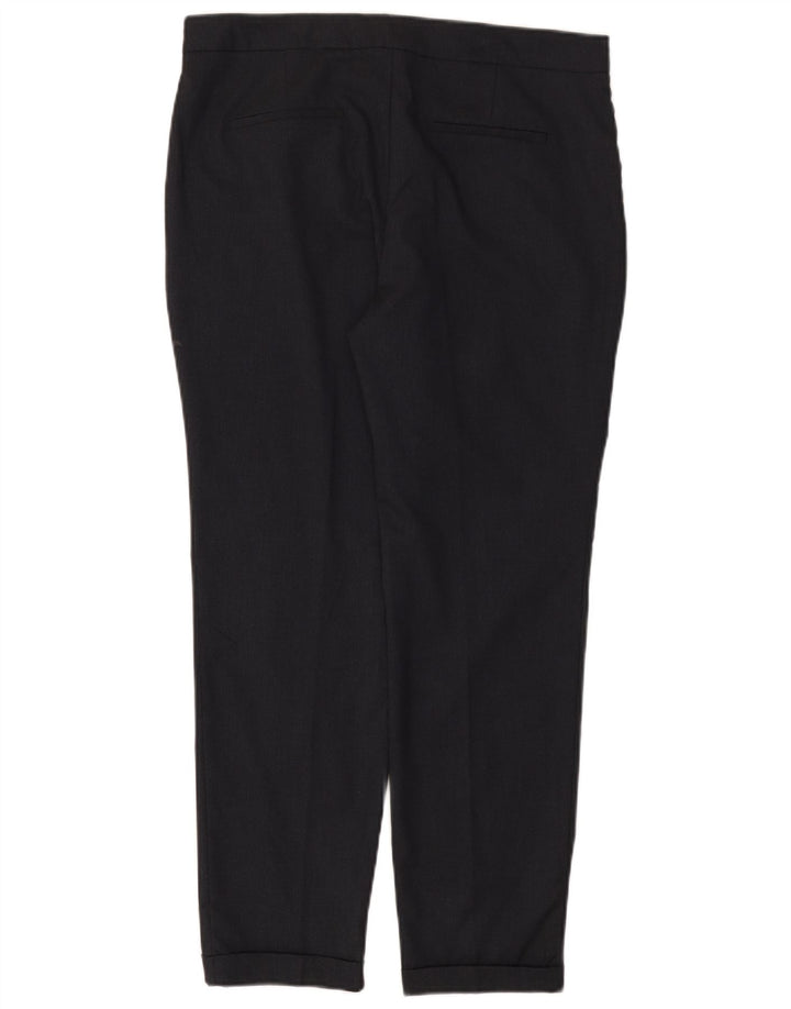 Zara Γυναικείο Slim παντελόνι Chino EU 40 Medium W30 L27 Navy Blue Polyester