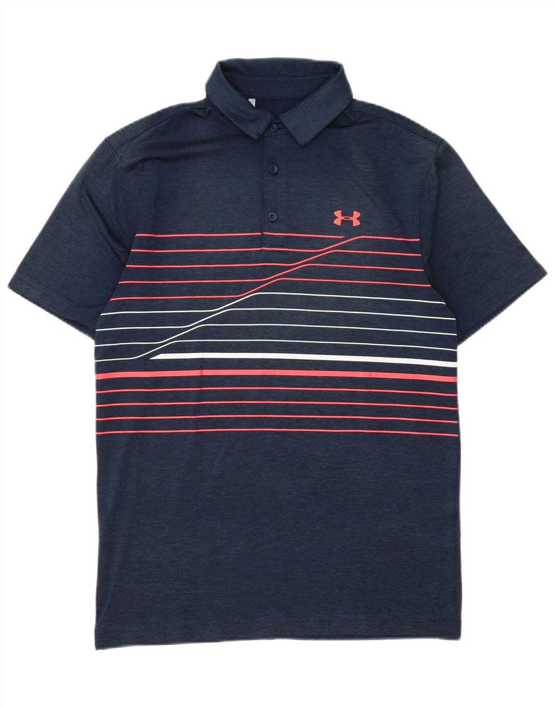 Under Armour Ανδρικό Πόλο Μπλουζάκι Μικρό Navy Blue ριγέ