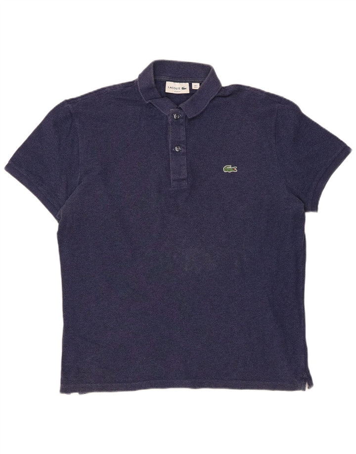 LACOSTE Ανδρικό πουκάμισο Polo Slim Fit Μέγεθος 5 Μεγάλο Βαμβακερό Navy Blue