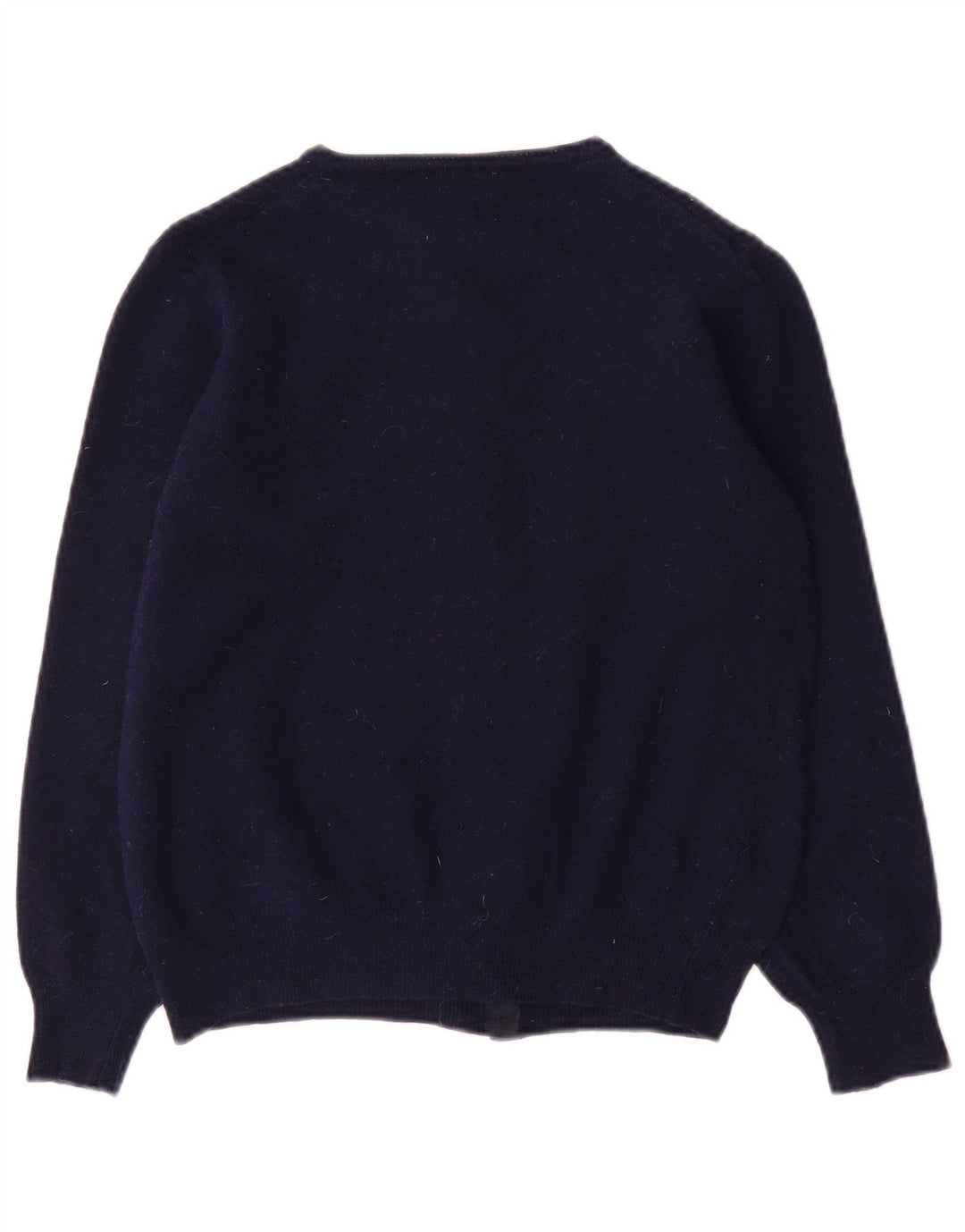 BENETTON Γυναικεία ζακέτα πουλόβερ 15-16 ετών Small Navy Blue Wool
