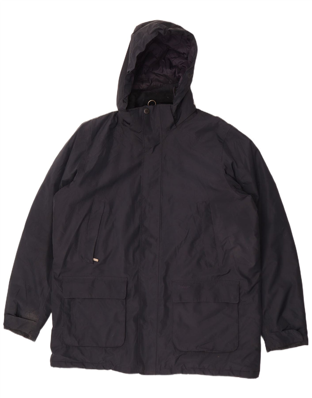 Barbour Ανδρικό παλτό αντιανεμικό με κουκούλα UK 44 2XL Navy Blue Polyester