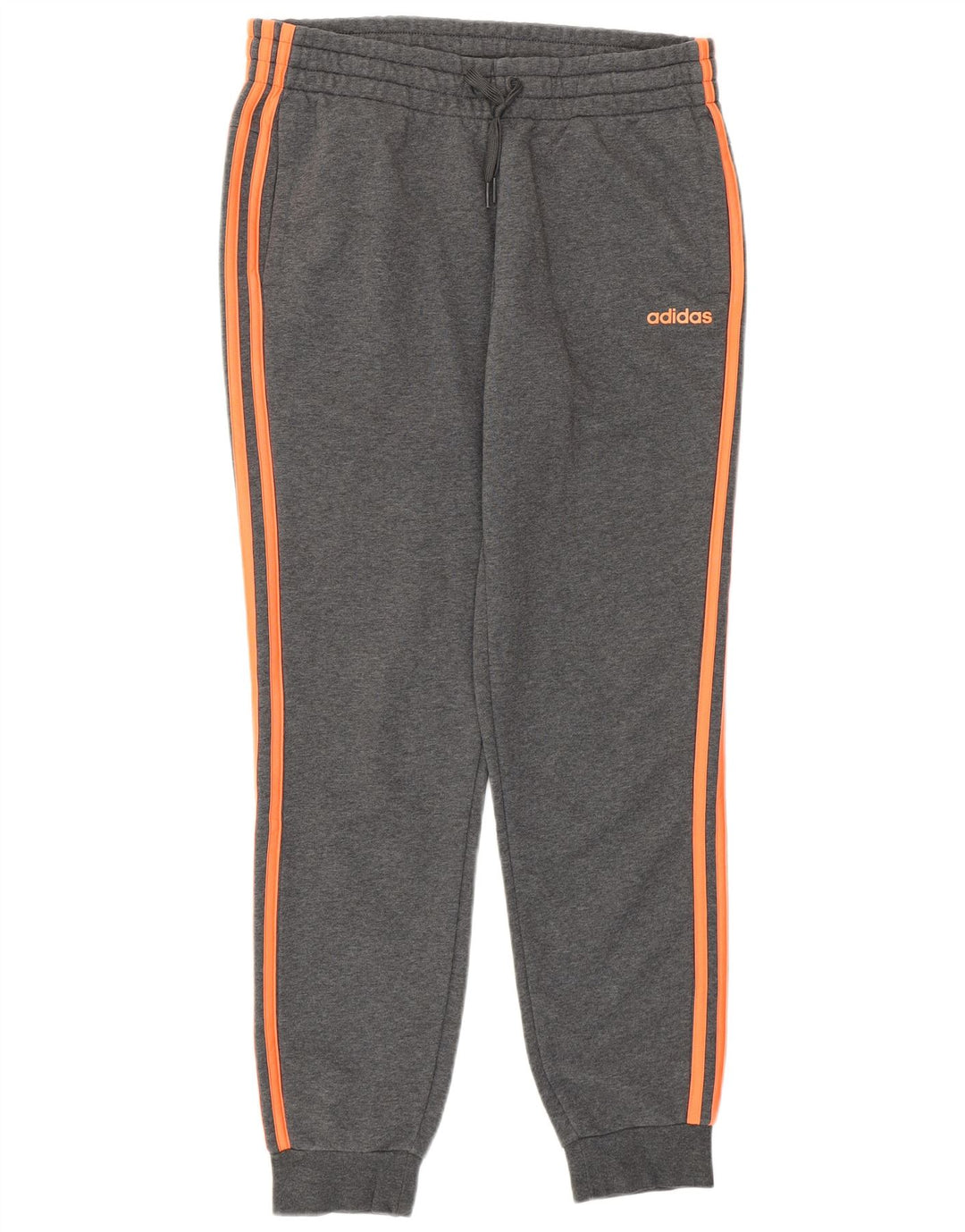 Γυναικεία αθλητική φόρμα ADIDAS Παντελόνι Joggers UK 12/14 Μεσαίο γκρι βαμβακερό