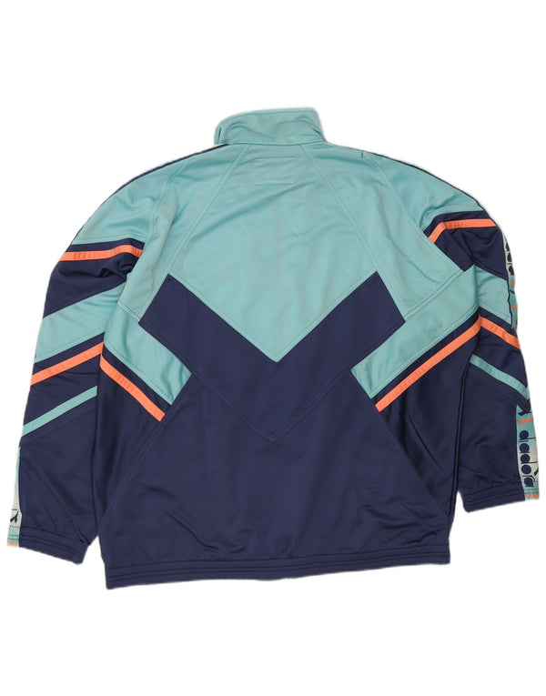 Ανδρική φόρμα γραφικών Diadora Top Jacket UK 48 2XL Blue Colourblock