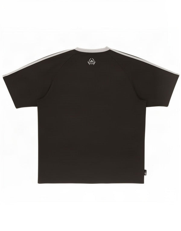 Adidas Ανδρικό T-Shirt Climalite Top Large Black Colourblock Πολυεστέρας