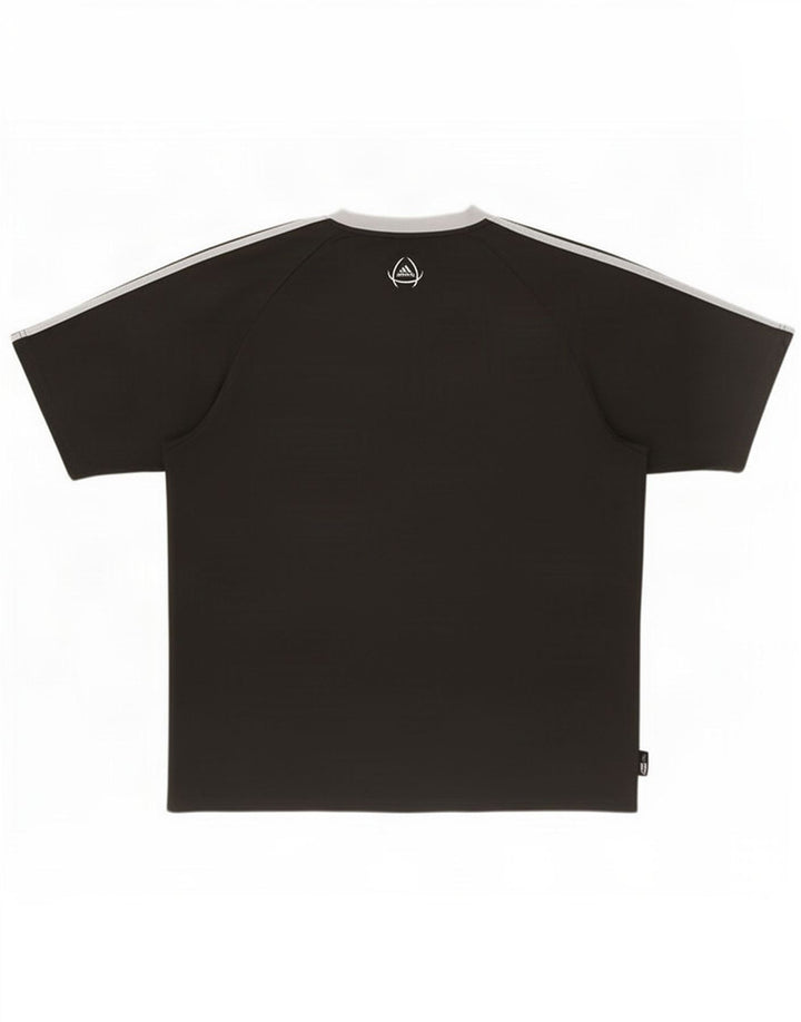 Adidas Ανδρικό T-Shirt Climalite Top Large Black Colourblock Πολυεστέρας