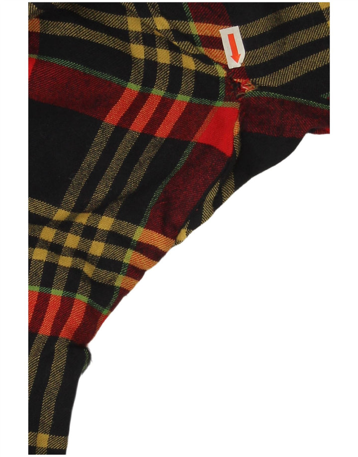 Vintage γυναικεία μακρυμάνικη μπλούζα μπλούζα UK 14 Large Red Check