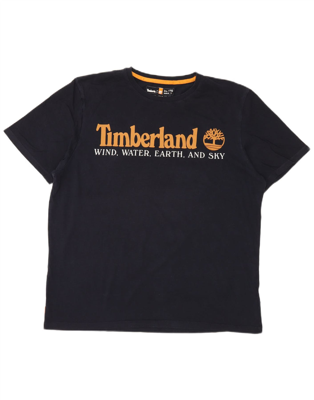 TIMBERLAND Ανδρικό T-Shirt με κανονική εφαρμογή γραφικό Top XL Navy Blue