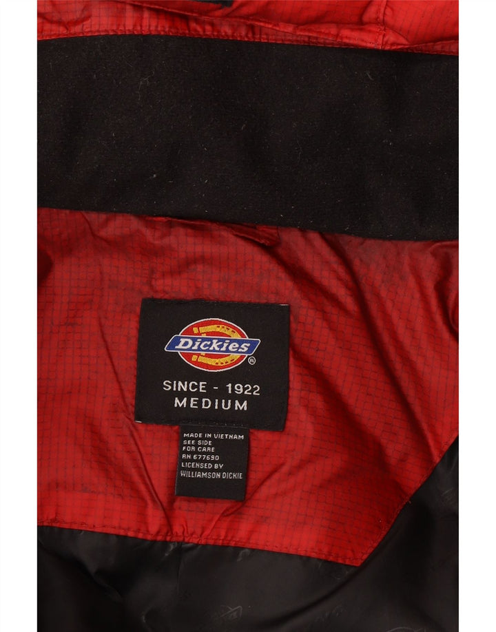 Ανδρικό μπουφάν Dickies με κουκούλα με επένδυση UK 38 μεσαίο κόκκινο νάιλον