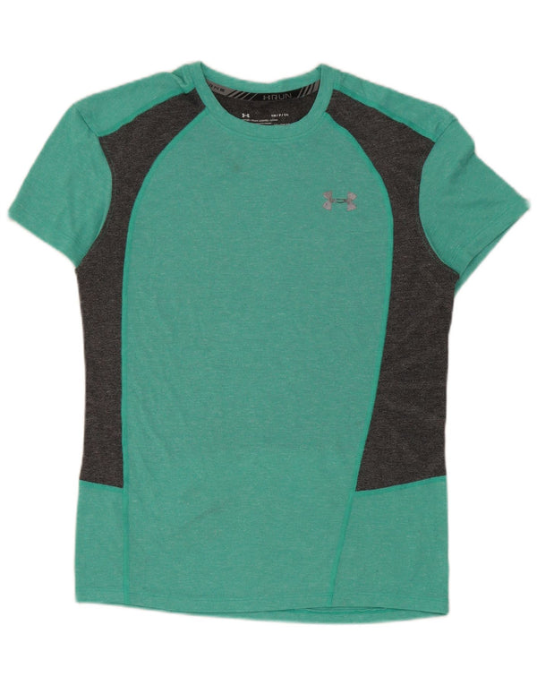 Γυναικείο μπλουζάκι Under Armour Heat Gear Top 10 Small Green Colourblock