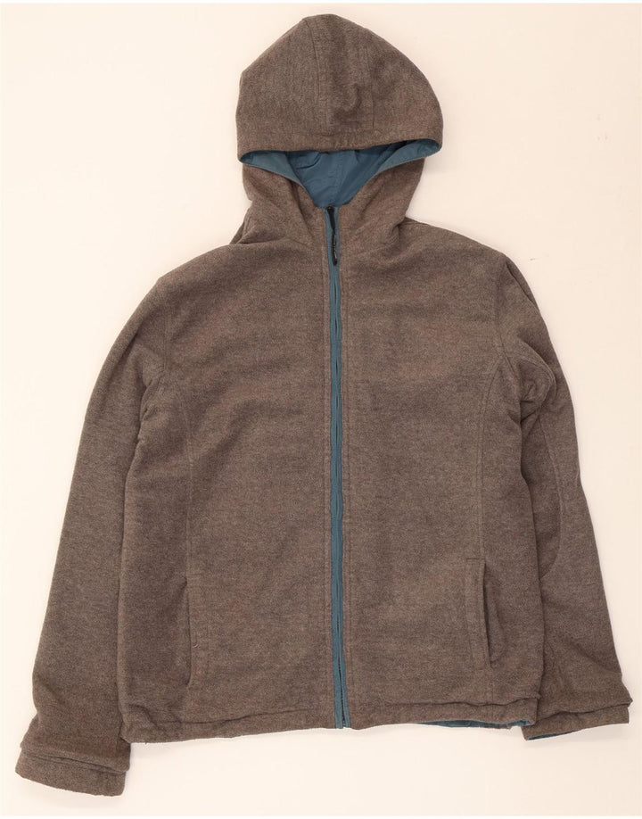 Woolrich Boys Hooded Reversible Jacket 13-14 Years Blue Nylon