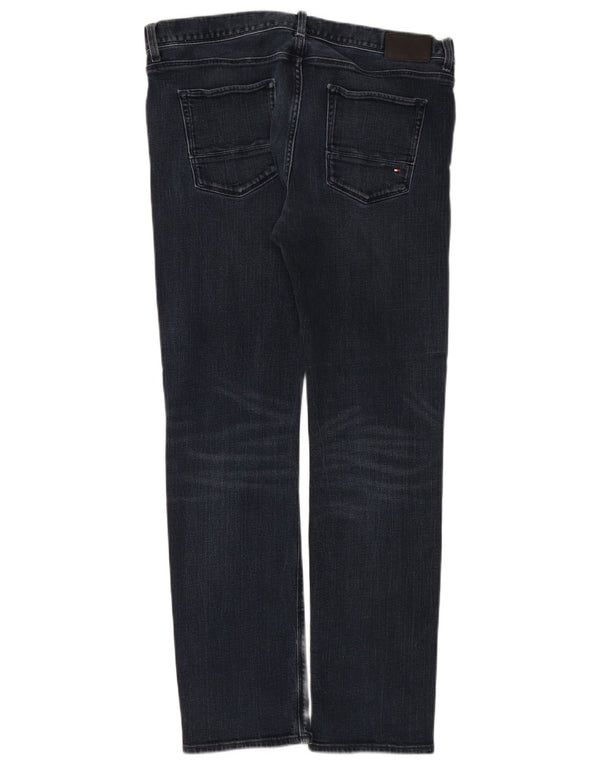 TOMMY HILFIGER Γυναικεία Denton Straight Jeans W36 L32 Navy Blue Cotton