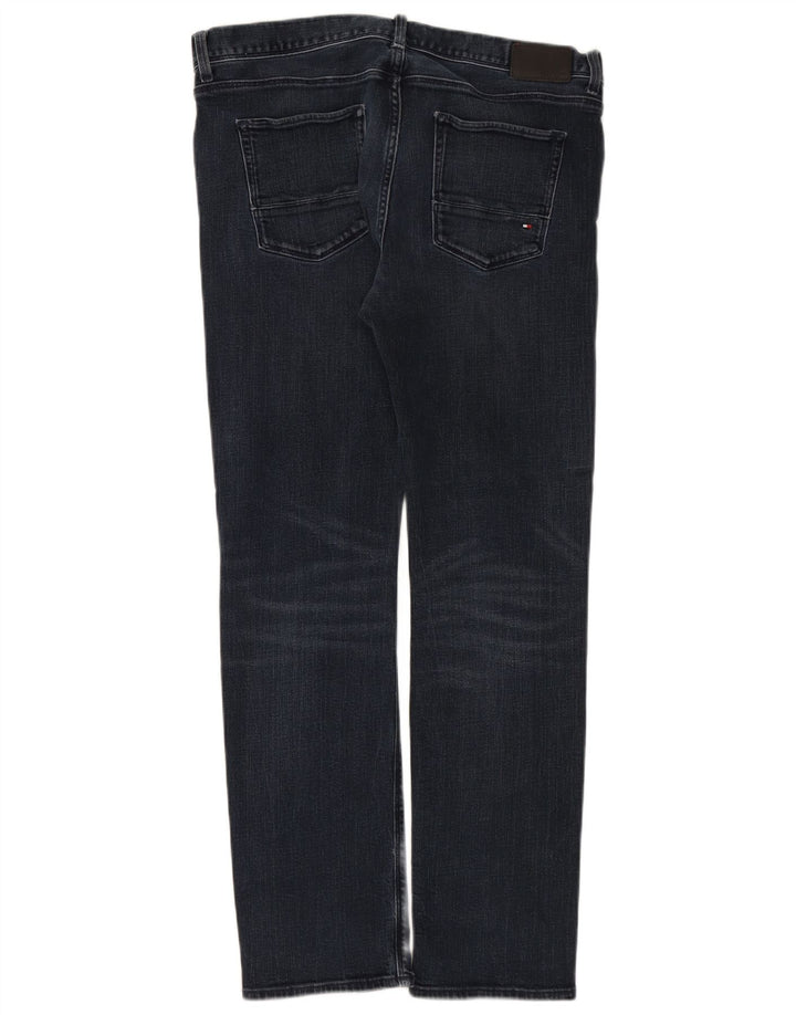 TOMMY HILFIGER Γυναικεία Denton Straight Jeans W36 L32 Navy Blue Cotton