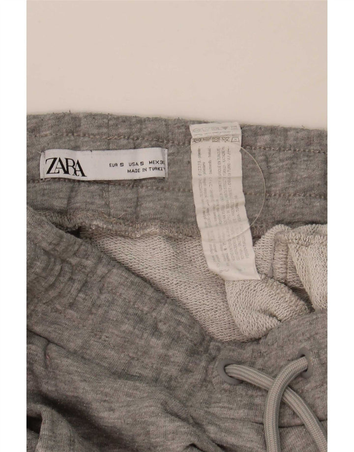 Zara Γυναικεία αθλητική φόρμα παντελόνι Joggers UK 8 Small Grey Polyester