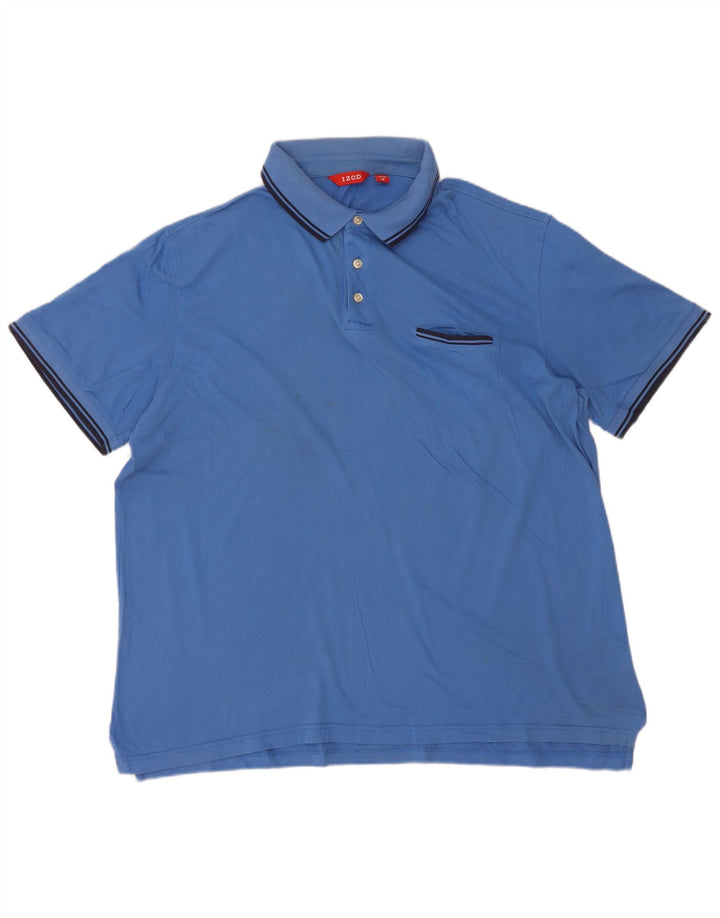 Izod Ανδρικό Πόλο Μπλουζάκι XL Μπλε βαμβακερό