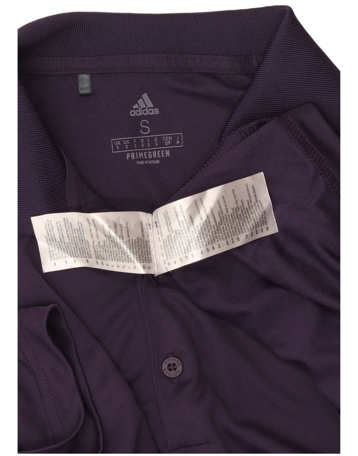 Ανδρικό μπλουζάκι πόλο Primegreen ADIDAS Μικρό Μωβ Πολυεστέρας