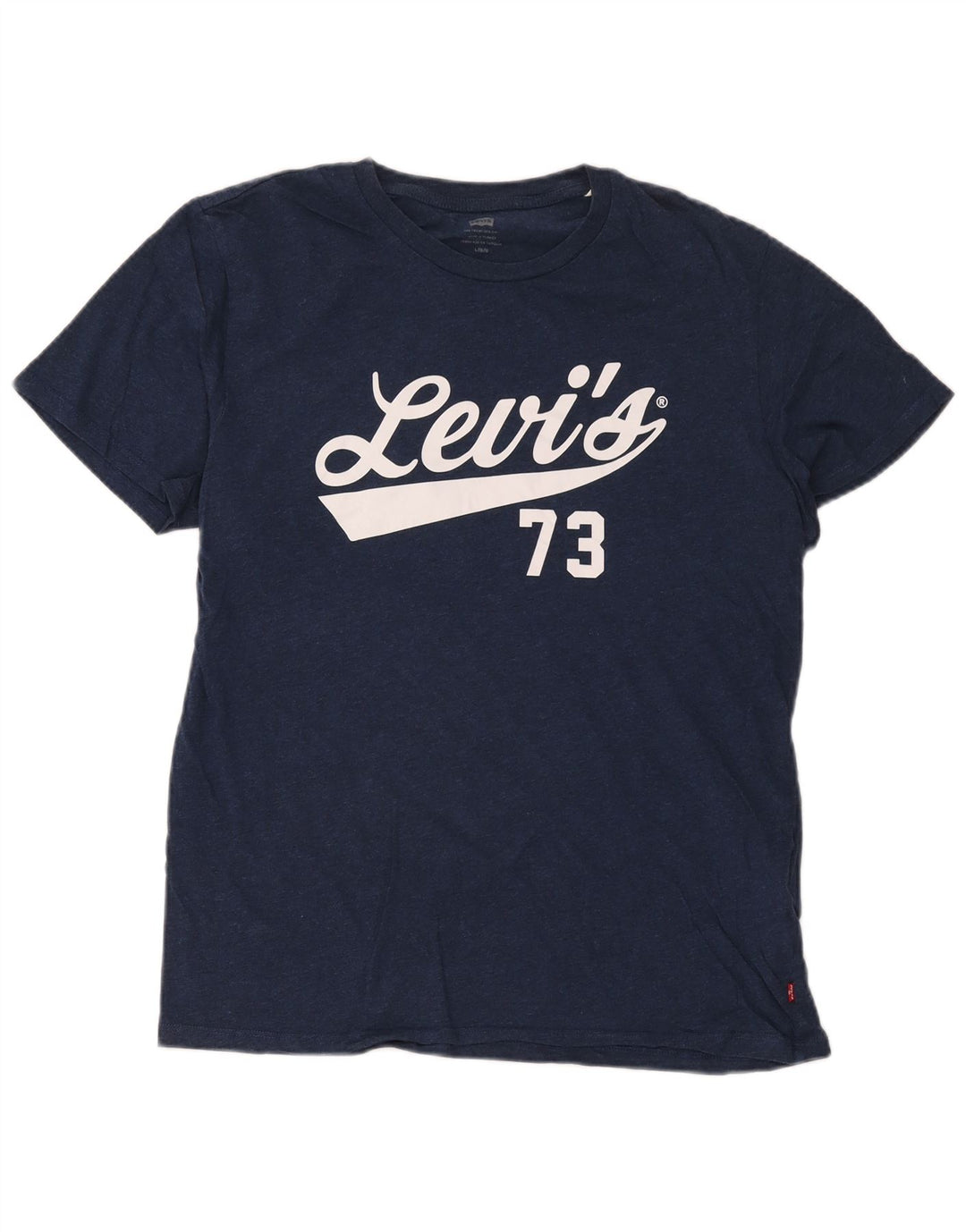 Ανδρικό γραφικό T-Shirt Levi's Top Large Navy Blue από βαμβάκι