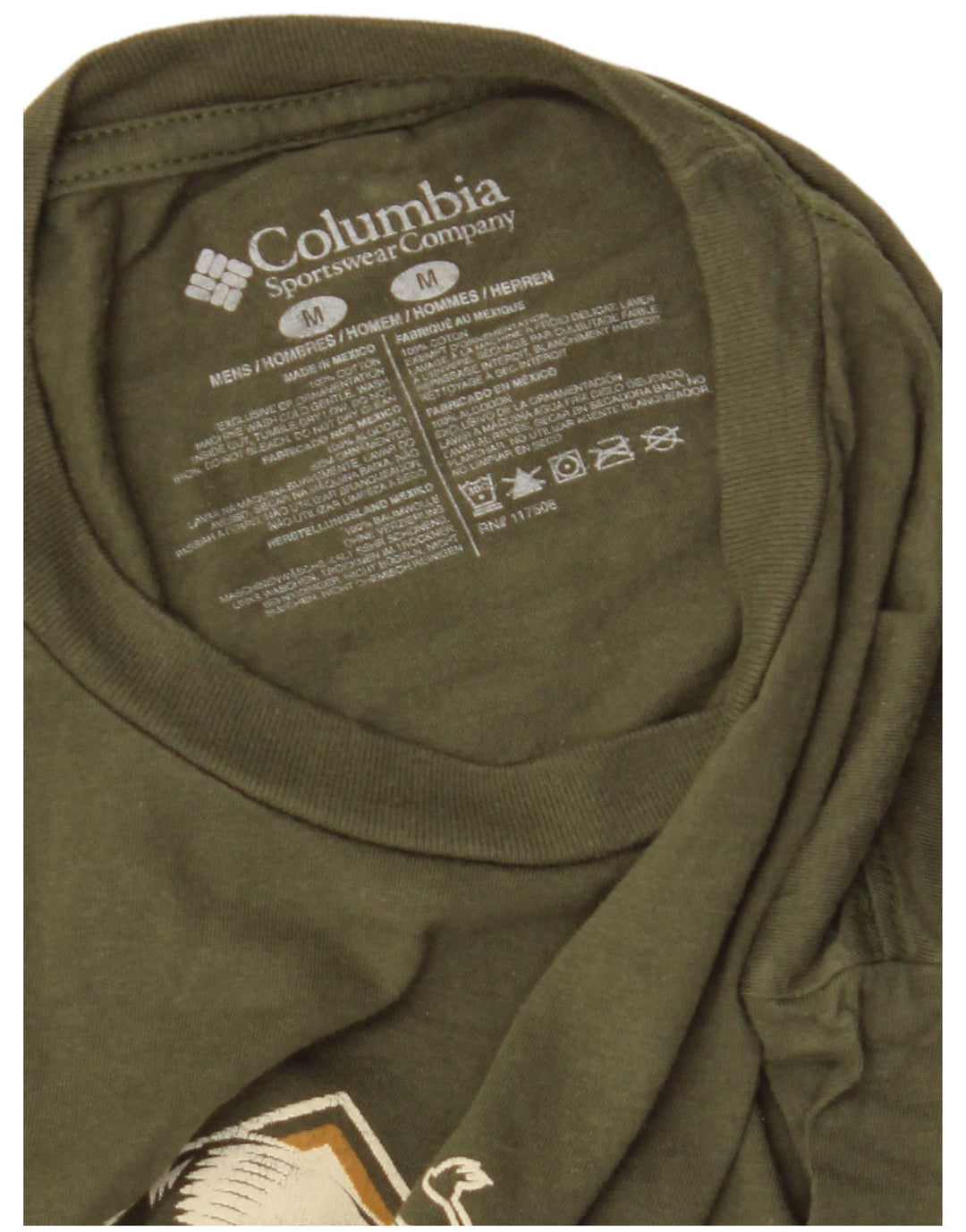 Ανδρικό γραφικό T-Shirt Columbia Top Μεσαίο πράσινο βαμβακερό