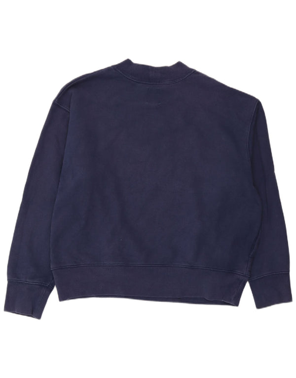 Γυναικείο γραφικό φούτερ Gap Jumper UK 16 Large Navy Blue Cotton