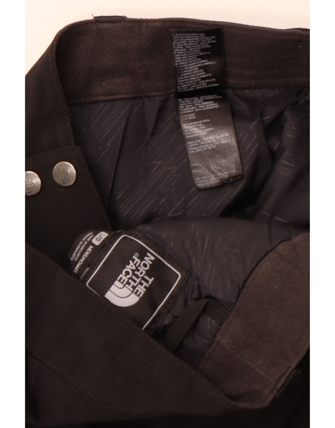 Ανδρικό παντελόνι σκι North Face μεγάλο W37 L30 μαύρο νάιλον