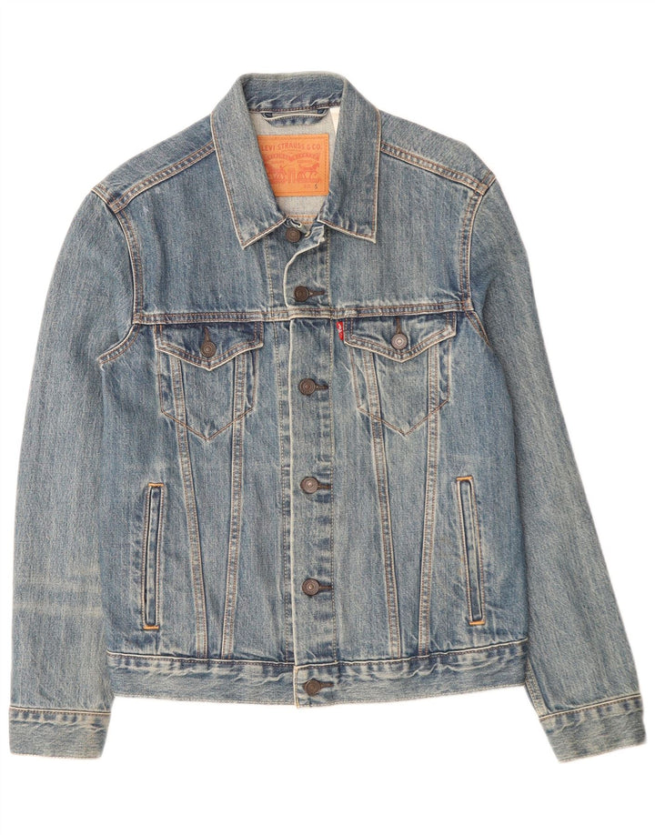 Ανδρικό τζιν μπουφάν Levi's UK 36 Small Blue Cotton