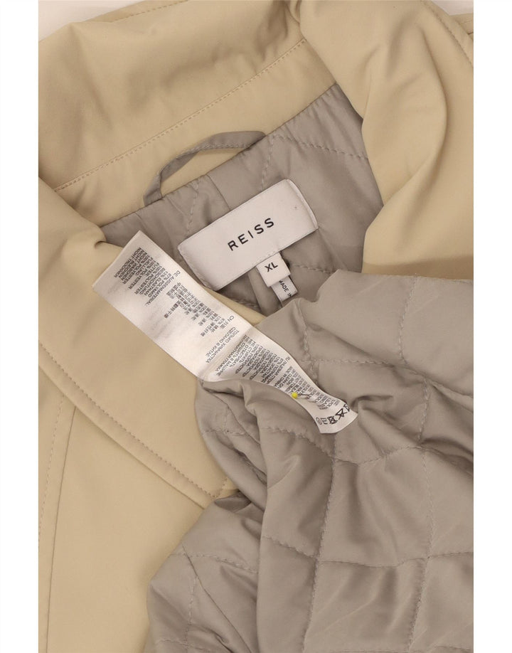 Ανδρικό πανωφόρι Reiss UK 42 XL Beige Polyamide