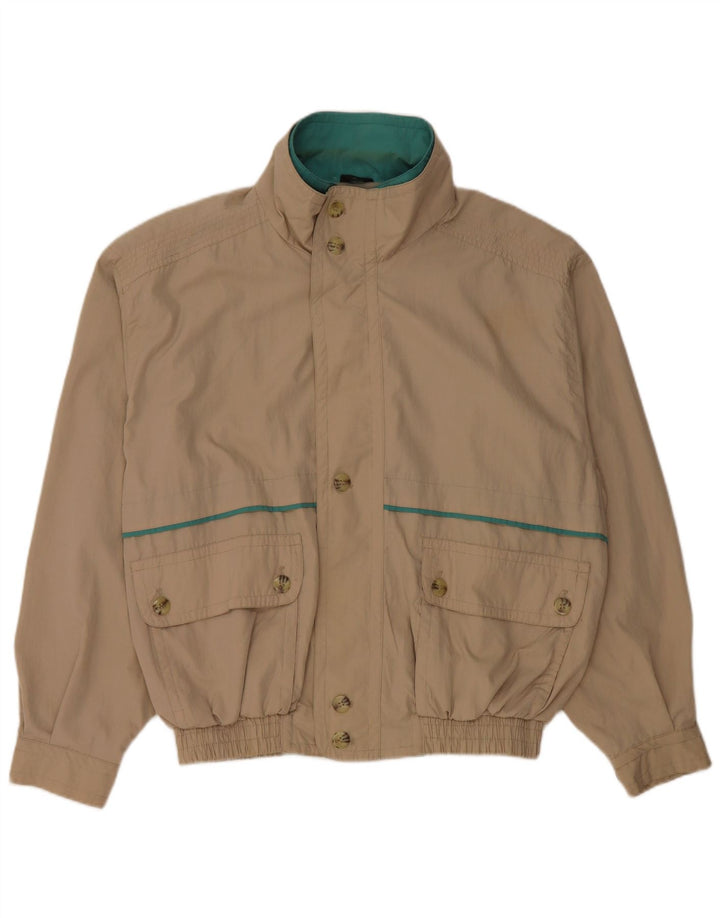 Vintage Ανδρικό Bomber Jacket IT 52 XL Beige Polyester