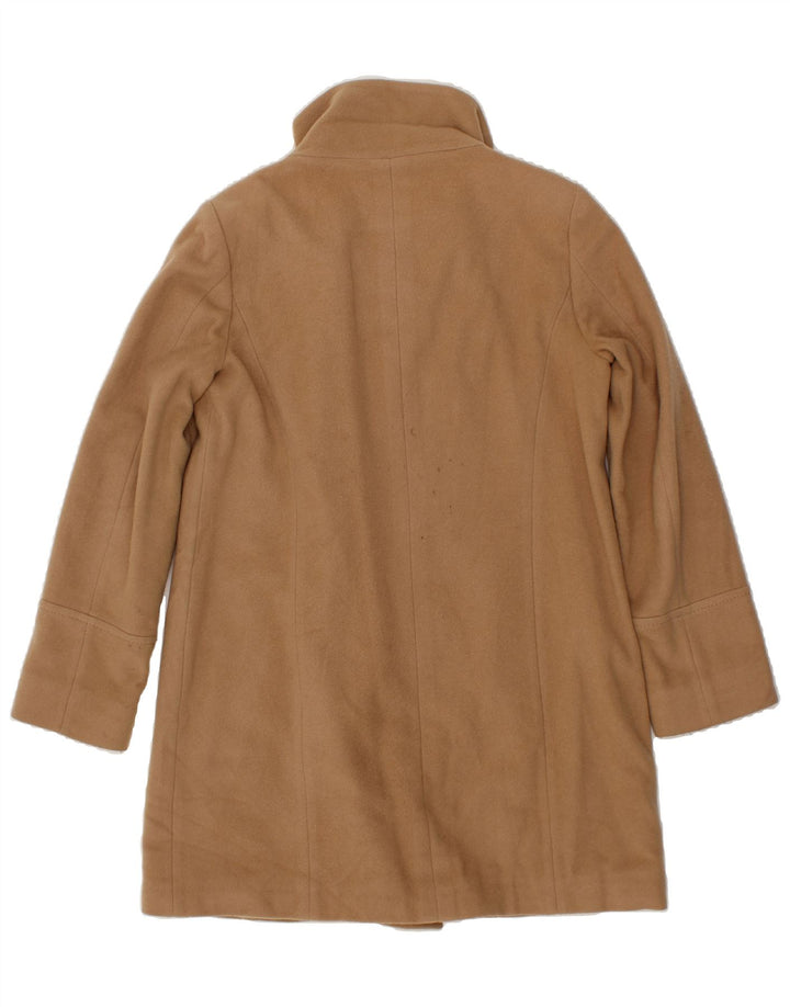 EMME Womens Double Breasted Coat UK 14 Large Brown Virgin Wool Vintage Emme and Second-Hand Emme from Messina Hembry 