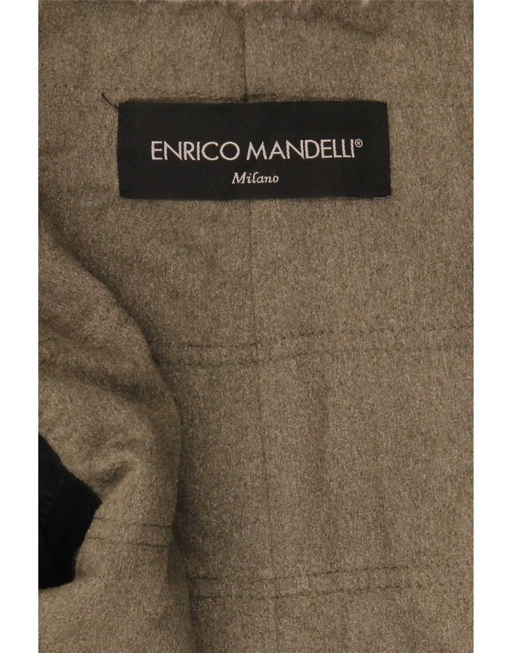 Enrico Mandelli Ανδρικό Δερμάτινο Μπουφάν UK 42 XL Μαύρο